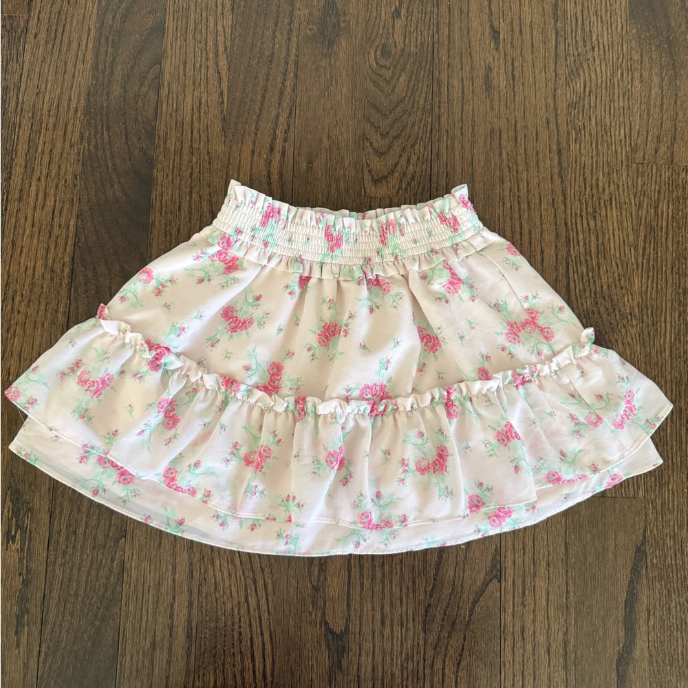 Janie and Jack Pink Floral Skirt